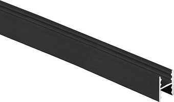 Профиль для фасадов Alutech Senator соединительный - черный глянец