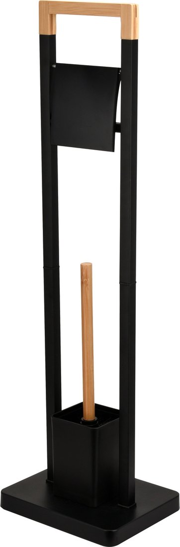 

Держатель для туалетной бумаги и ершика Caspian 90045 (черный/бамбук)