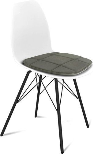 Стул Sheffilton SHT-ST29-CN4/S37 (белый/темный графит/черный муар)