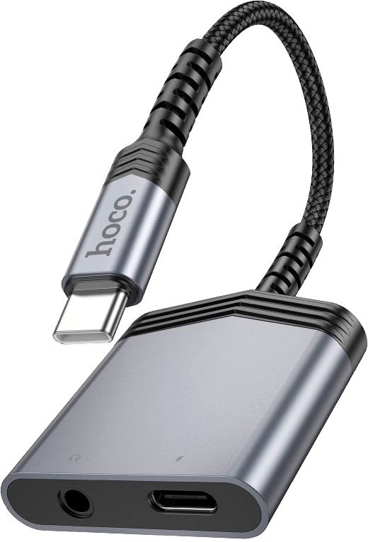 

Адаптер Hoco LS39 USB Type-C - USB Type-C/3.5 jack