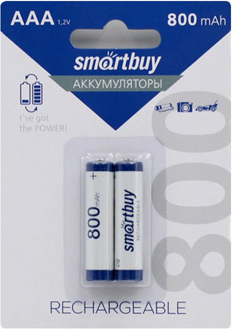 

Аккумулятор SmartBuy AAA/2BL 2 шт. 800mAh SBBR-3A02BL800