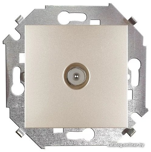 Розетка телевизионная Simon 15 1591475-034 (шампань)