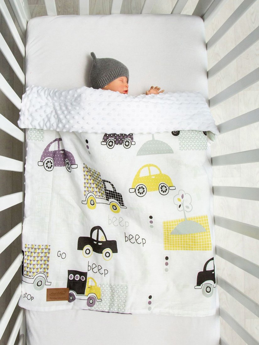 

Плед Amarobaby Растем вместе. Город 85x95 (желтый/белый)