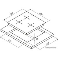 Варочная панель Korting HG 465 CTRB