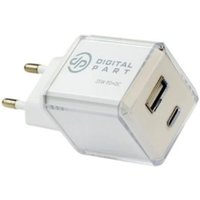 Сетевое зарядное Digital Part FC-320 25W (белый)