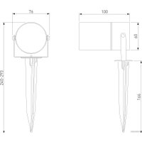 Садовый светильник Elektrostandard Landscape 35146/S (черный)