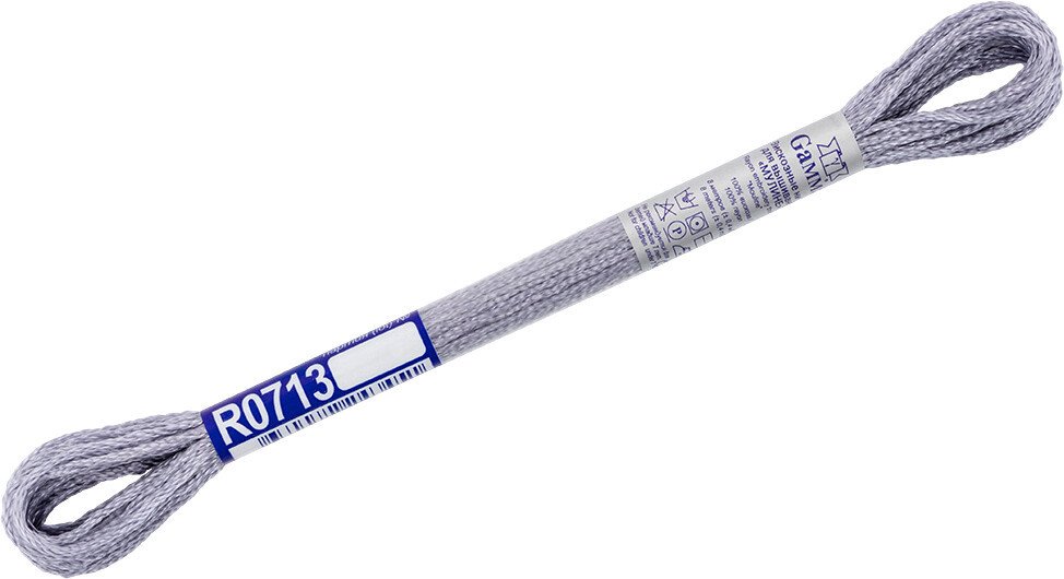 

Нитки для вышивания Gamma Мулине R0713 8 м (серый)