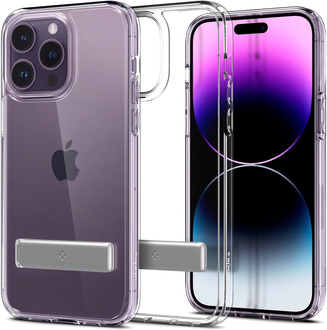 

Чехол для телефона Spigen Ultra Hybrid S iPhone 14 Pro Crystal Clear ACS04973 (прозрачный)