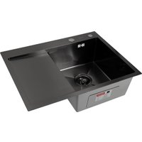 Кухонная мойка ARFEKA ECO AR 650*500 R BLACK PVD NANO