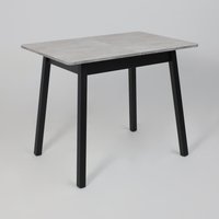 Кухонный стол Мамадома Tirk radial-94 раздвижной 94-126х64 (серый сланец/черный)