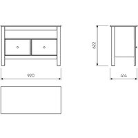 Тумба Mio Tesoro Сага 2.08.03.080.4 (серый)