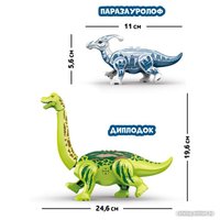 Конструктор Unicon Диномир. Паразауролоф и бронтозавр 7761123