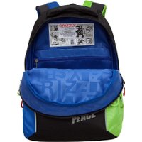 Школьный рюкзак Grizzly RB-452-4f (черный/синий)