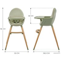 Высокий стульчик KinderKraft Fini 2 в 1 (зеленый)