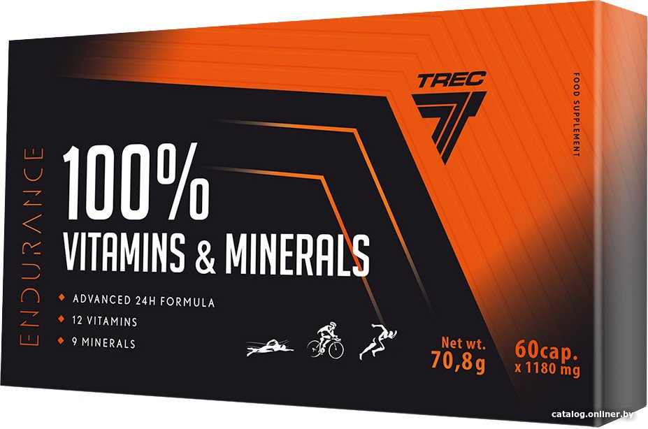 Комплекс Trec Nutrition 100% Vitamins & Minerals, 60 капс.