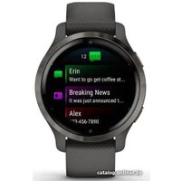 Умные часы Garmin Venu 2S (сланцевая нержавеющая сталь/черный)