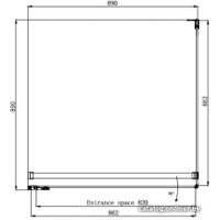 Душевой уголок Ambassador Abner 10011101L 90х90