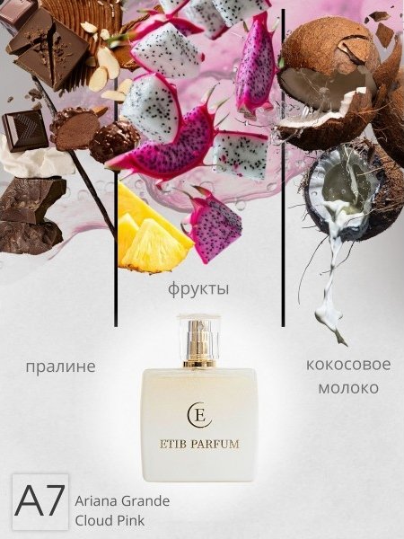 

Туалетная вода ETIB Parfum аналоговый парфюм Ariana Grande Cloud Pink A7 EdP (50 мл)