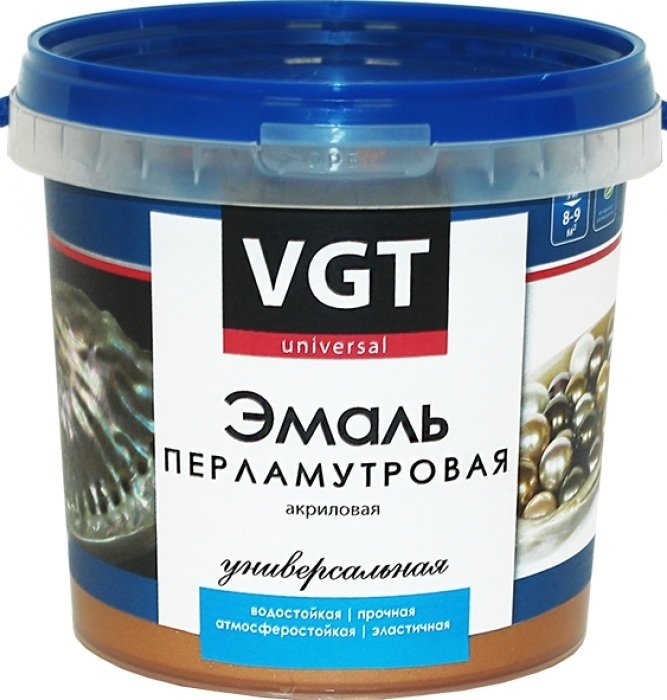 

Эмаль VGT ВД-АК-1179 универсальная перламутровая (бронза, 1 кг)