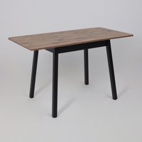 Кухонный стол Мамадома Tirk radial-94 раздвижной 94-126х64 (дуб веллингтон/черный)