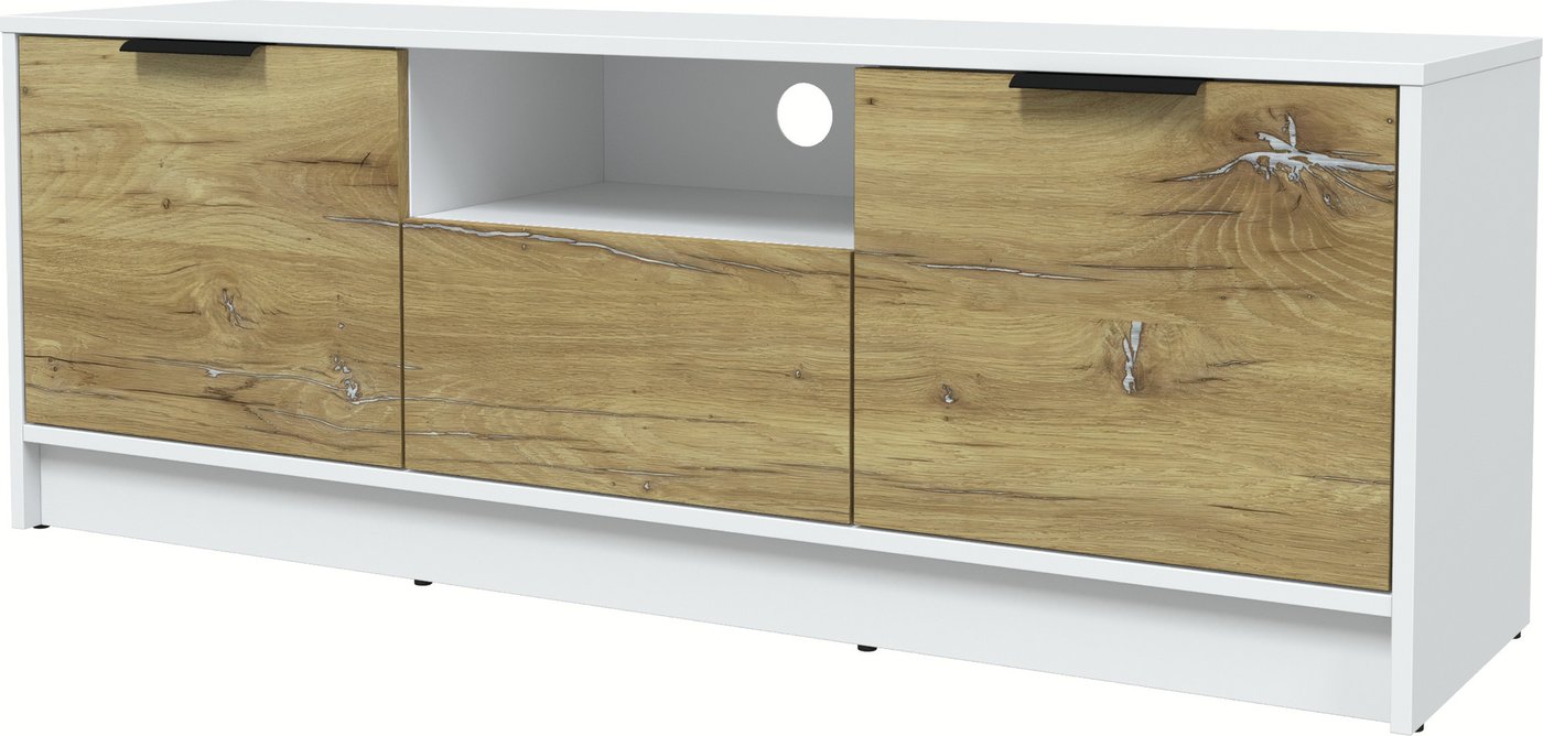 

Тумба Интерлиния ТВ Концепт КТ-ТВ3-50 (дуб нокс/белый платинум)