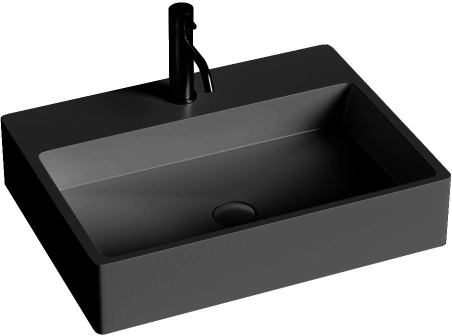

Умывальник Umy Home Toe 60x45 UM20621RF (U-Coat, черный матовый)