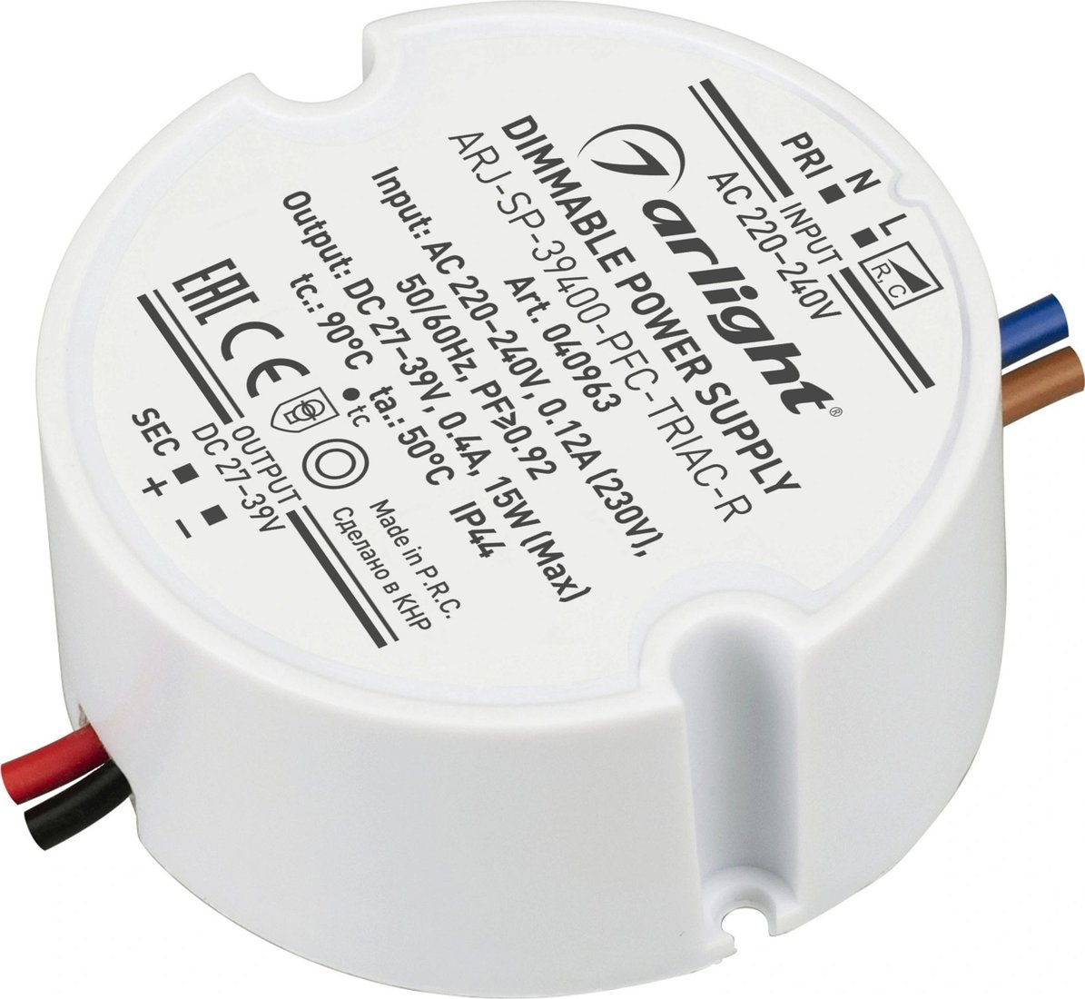 

Блок питания Arlight ARJ-SP-39400-PFC-TRIAC-R 040963