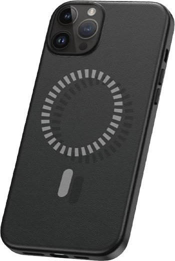 

Чехол для телефона Baseus Fauxther Magnetic для iPhone 15 Pro Max (черный)