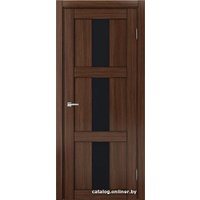 Межкомнатная дверь MDF-Techno Dominika 308 80x200 (орех вела, лакобель черный)