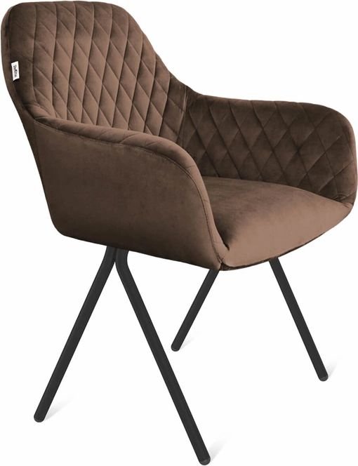 

Стул с подлокотниками Sheffilton SHT-ST38/S186 (кофейный ликер/черный муар)