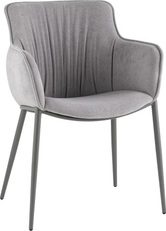 Стул с подлокотниками Stool Group Твигги LV-118-RlS-08-7005 (шенилл серый/серый)