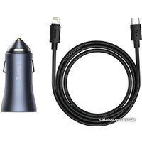 Автомобильное зарядное Baseus Golden Contactor Pro Dual Quick Charger U+C 40W Set TZCCJD-B0G