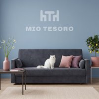 Диван Mio Tesoro Номан (велюр, графит)