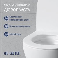 Унитаз подвесной Lauter Sulzdorf + TECE Kit 9400413 (белый с микролифтом)