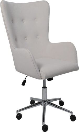 Офисное кресло AksHome Bella XL Chrome (Kiton 701 Antarctica/велюр/белый антарктида)
