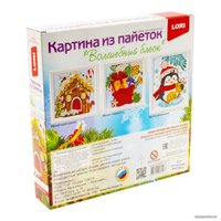 Набор для создания поделок/игрушек Lori Картина из пайеток. Пряничный домик Ап-048