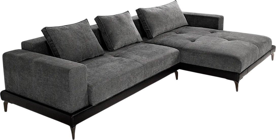 

Угловой диван Mio Tesoro Римини Ри-4УСнр (Santos 23 Lord 22 Black)