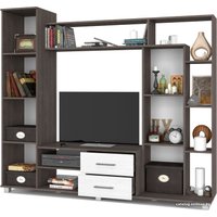 Стенка Modern Прага (анкор темный/анкор светлый)