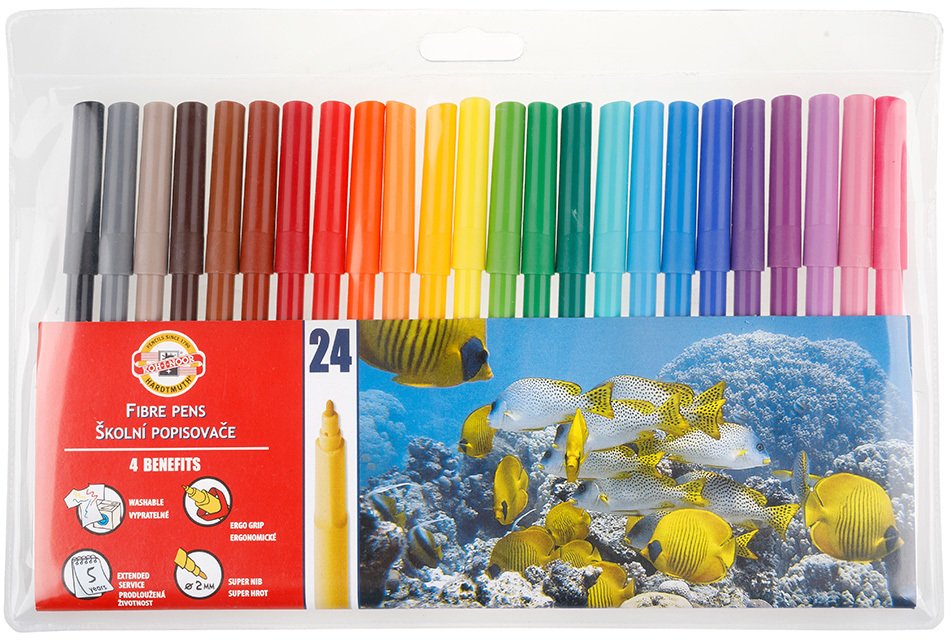 

Фломастеры Koh-i-Noor Hardtmuth 771002BD01TE (24 шт)