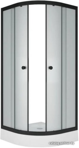 Душевой уголок Метакам Classic Black 80x80 ШПS_013569 (матовое стекло)