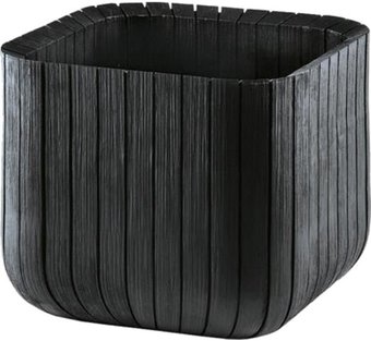 Кашпо Keter Cube Planter M 230227 (антрацит)