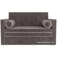 Диван Мебель-АРС Санта №2 (бархат серо-шоколадный Star Velvet 60 Cofee)