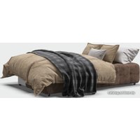 Диван Craftmebel Boss mini new (БНП, ткань, alkantara шоколадный)