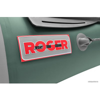 Моторно-гребная лодка Roger Boat Trofey 3300 (без киля, зеленый/серый)