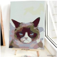 Картина по номерам Red Panda Недовольный Кот p54418