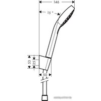 Душевой гарнитур  Hansgrohe Croma Select S Vario [26421400]