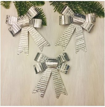 Серпантин Снежинка 3шт (серебристый) 185-0325