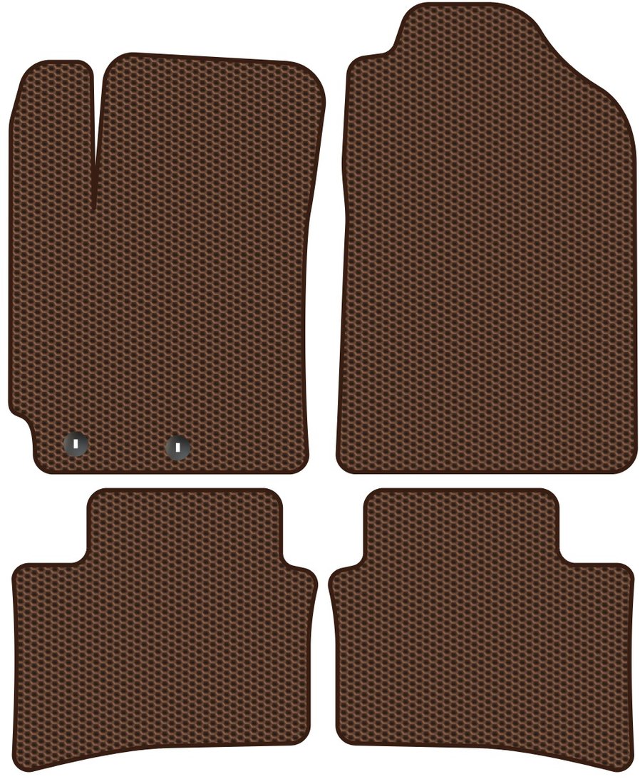 

Комплект ковриков для авто Alicosta Kia Rio IV (седан / FB) 2016 - Н.В. (коричневый, сота)