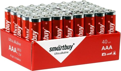 

Батарейка SmartBuy Ultra Alkaline AAA 40 шт. LR03/40