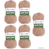 Набор пряжи для вязания Yarnart Mohair Trendy 116 (бежевый, 5 шт)